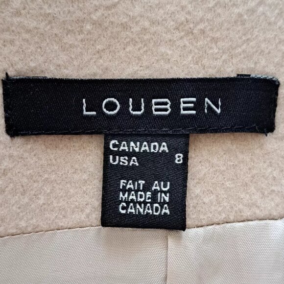 LOUBEN women JACKET Size 8 CASHMERE BLEND blazer cardigan MADE IN CANADA SUBLIME - Picture 6 of 8
